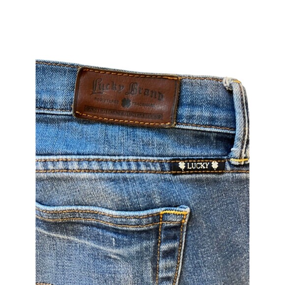 Lucky Brand Jeans Women's Sz 8/29 Mid Rise Sweet Crop Blue Light Wash Denim - Picture 6 of 9